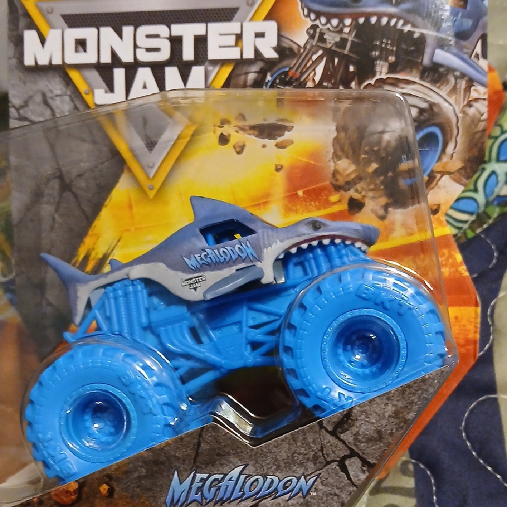 Monster Jam Megalodon Blue Toy Truck